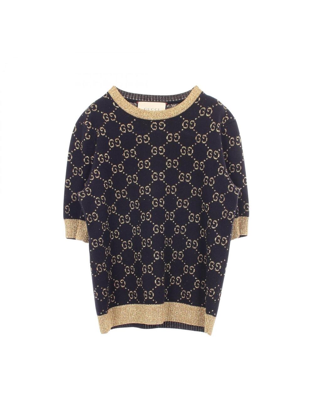 Gucci Gg Cotton Glittery Short Sleeve #373752G77B